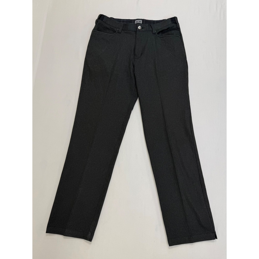Adidas Mens Gray Golf Pants 30x30 Straight Leg Performance Trousers AE7005